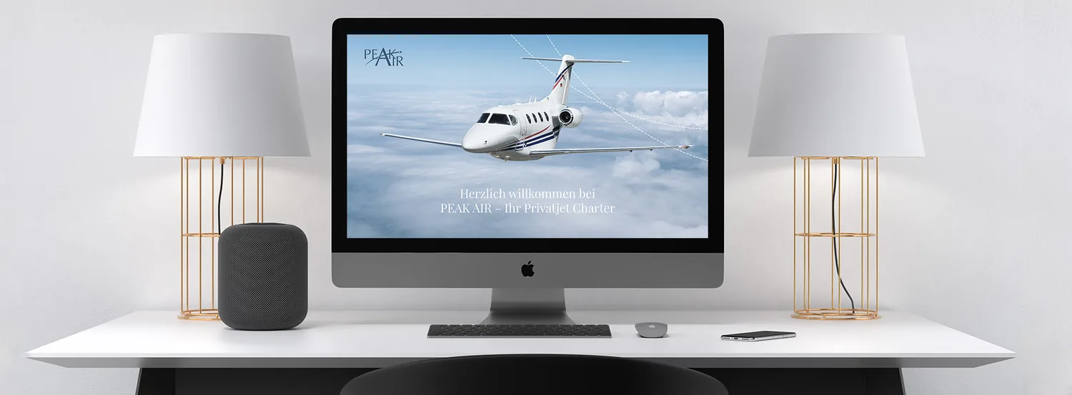 Website von PEAK AIR – Webdesign aus Berlin