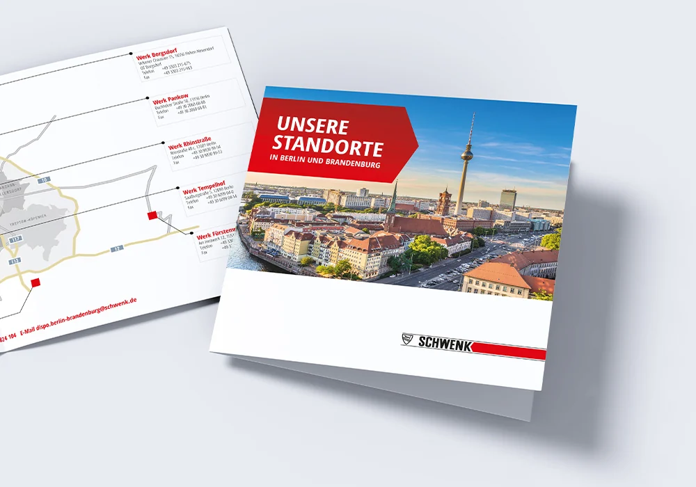 Schwenk – Corporate Design · Standort-Broschüre · Rostock