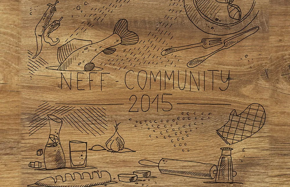 Illustrierte Wand für die NEFF Community 2015