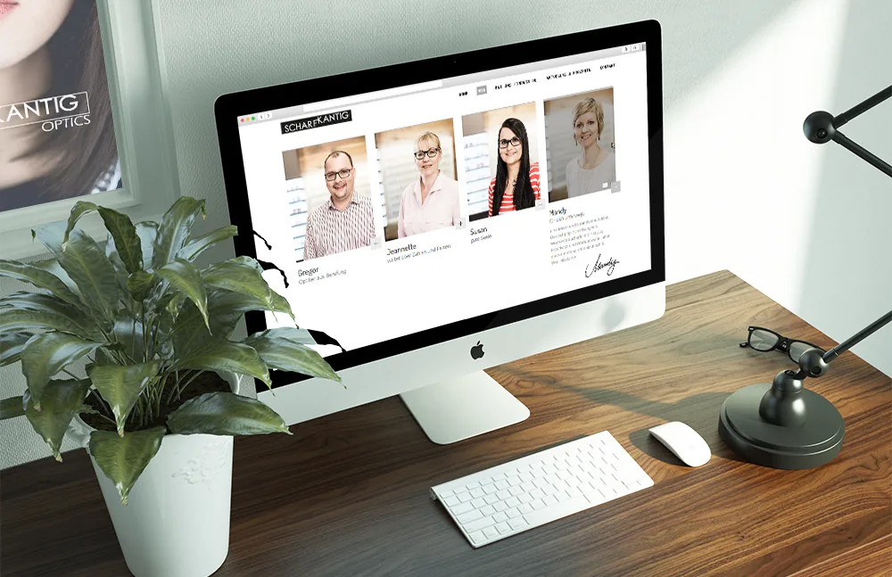 Teamseite der Website von scharfkantig – Webdesign aus Altlandsberg