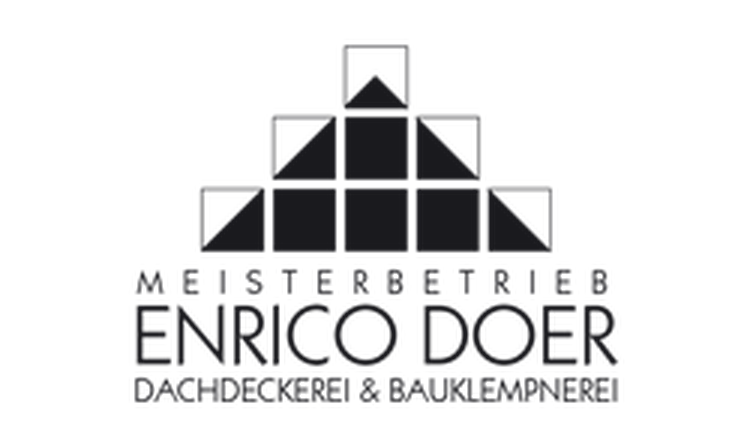 Logo für den Meisterbetrieb Enrico Doer, Dachdeckerei und Bauklempnerei